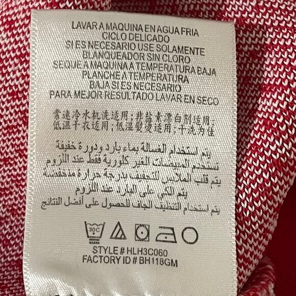 BCBG Maxazria Womens Red White Fair Isle Power Stretch Skirt Size Large - Picture 7 of 8